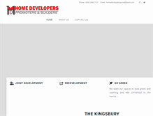 Tablet Screenshot of homedeveloperspune.com